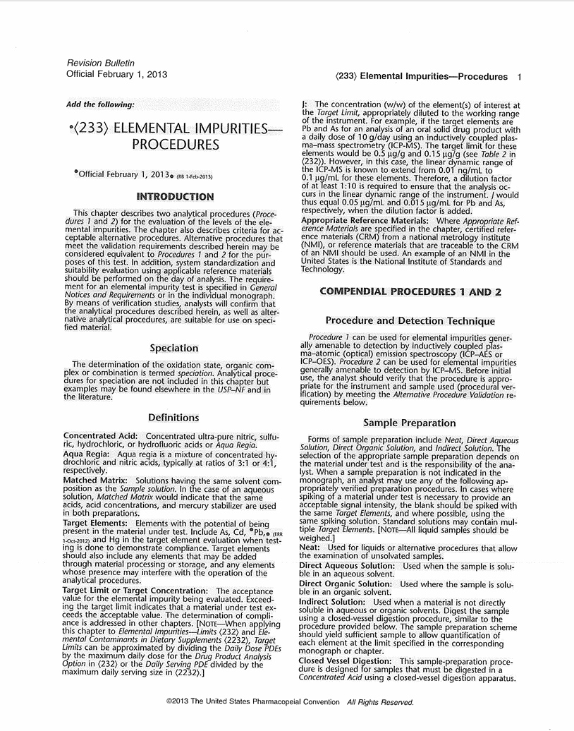 233 - Original General Chapter