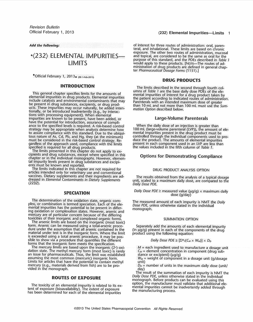 232 - Original General Chapter